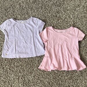 Lilly Pulitzer Girls' Short-Sleeve Lavender and Pink Peplum Top bundle (6/7)